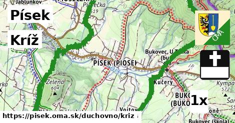 kríž v Písek