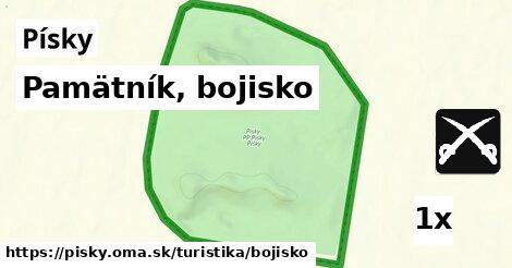 Pamätník, bojisko, Písky