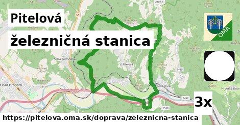 železničná stanica, Pitelová