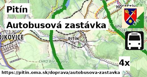 Autobusová zastávka, Pitín