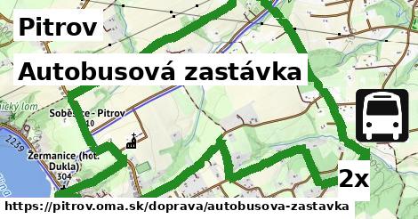 autobusová zastávka v Pitrov