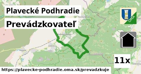 prevádzkovateľ v Plavecké Podhradie