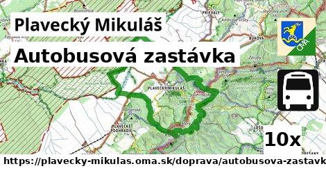 Autobusová zastávka, Plavecký Mikuláš