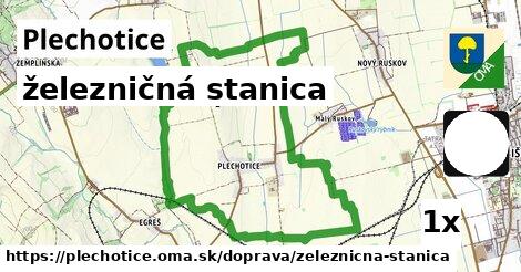 železničná stanica, Plechotice