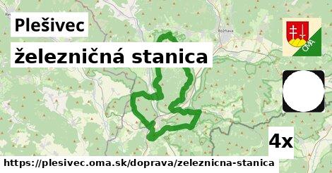 železničná stanica, Plešivec