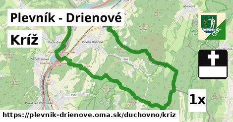 Kríž, Plevník - Drienové