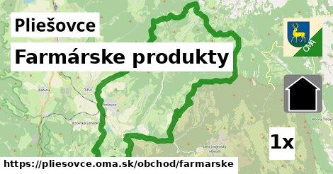 farmárske produkty v Pliešovce