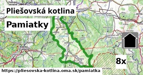 pamiatky v Pliešovská kotlina