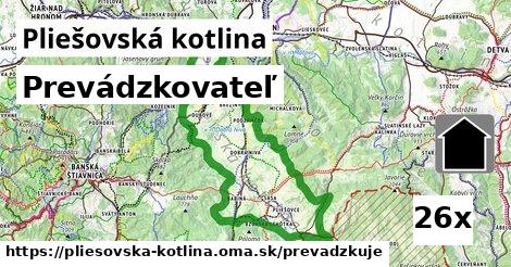 prevádzkovateľ v Pliešovská kotlina