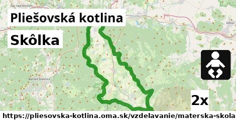 Skôlka, Pliešovská kotlina