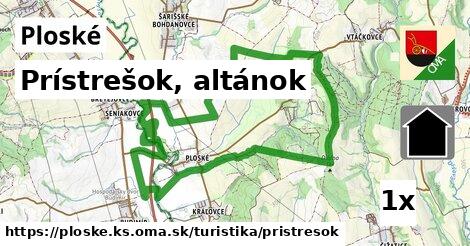 Prístrešok, altánok, Ploské, okres KS