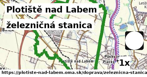 železničná stanica, Plotiště nad Labem