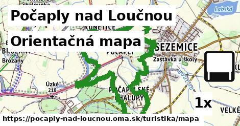 orientačná mapa v Počaply nad Loučnou