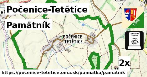 Pamätník, Počenice-Tetětice