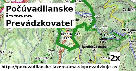 prevádzkovateľ v Počúvadlianske jazero