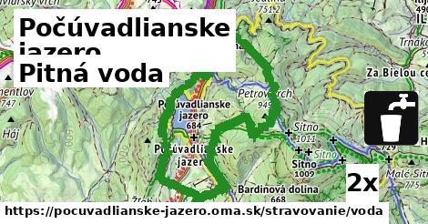pitná voda v Počúvadlianske jazero
