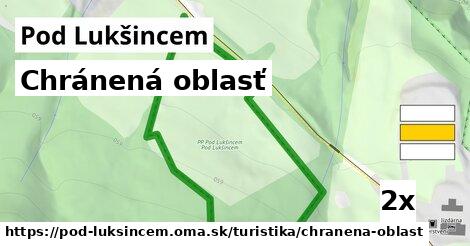 chránená oblasť v Pod Lukšincem