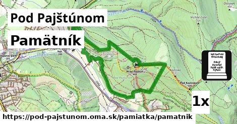 Pamätník, Pod Pajštúnom