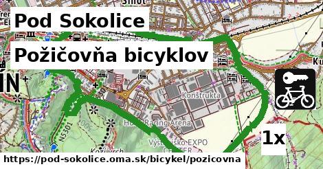 požičovňa bicyklov v Pod Sokolice