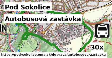 Autobusová zastávka, Pod Sokolice