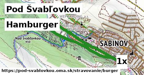 hamburger v Pod Švabľovkou