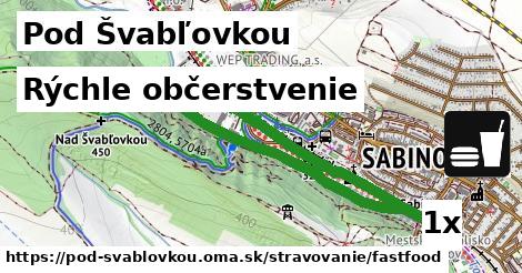 rýchle občerstvenie v Pod Švabľovkou