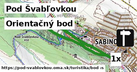 Orientačný bod, Pod Švabľovkou