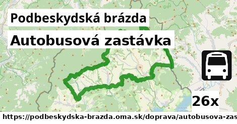 Autobusová zastávka, Podbeskydská brázda