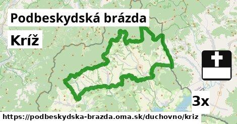 Kríž, Podbeskydská brázda