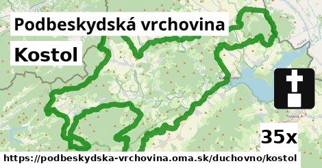 Kostol, Podbeskydská vrchovina