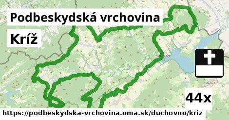 Kríž, Podbeskydská vrchovina