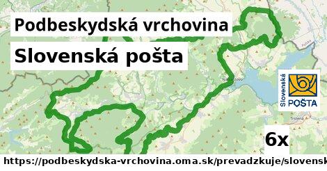 Slovenská pošta, Podbeskydská vrchovina
