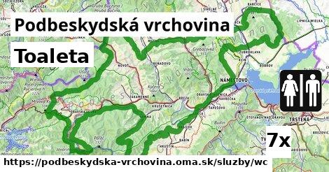 Toaleta, Podbeskydská vrchovina