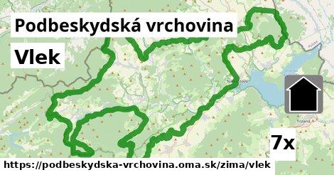 Vlek, Podbeskydská vrchovina