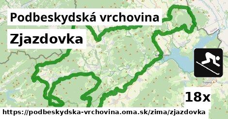 Zjazdovka, Podbeskydská vrchovina