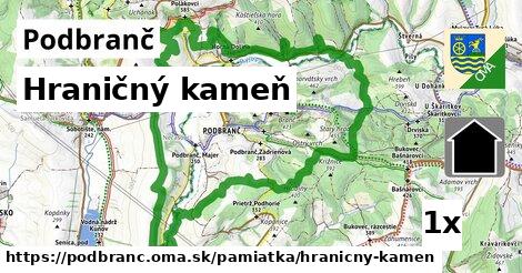 Hraničný kameň, Podbranč