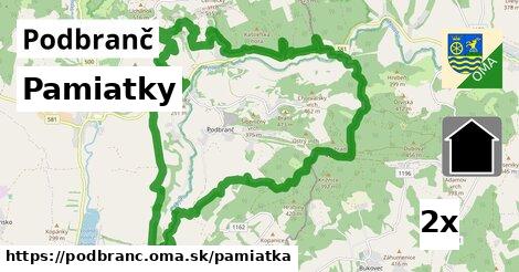 pamiatky v Podbranč