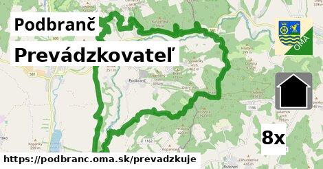 prevádzkovateľ v Podbranč