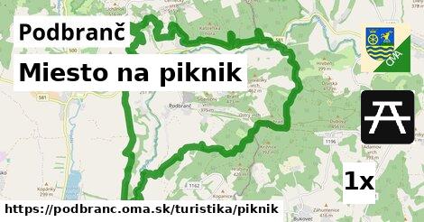 miesto na piknik v Podbranč