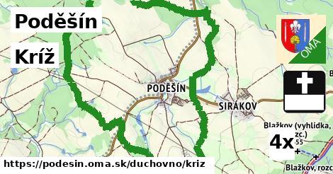 Kríž, Poděšín
