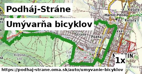 umývarňa bicyklov v Podháj-Stráne