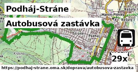 Autobusová zastávka, Podháj-Stráne