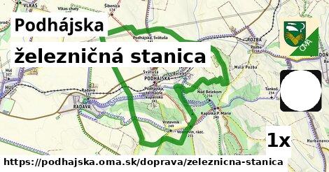 železničná stanica, Podhájska