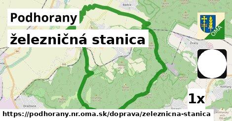 železničná stanica, Podhorany, okres NR