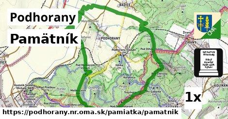 Pamätník, Podhorany, okres NR