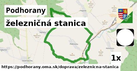 železničná stanica, Podhorany