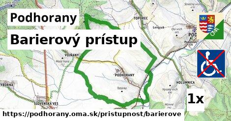 Barierový prístup, Podhorany