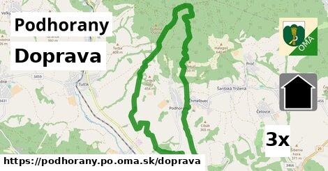 doprava v Podhorany, okres PO