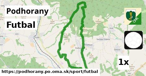 Futbal, Podhorany, okres PO