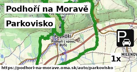 Parkovisko, Podhoří na Moravě